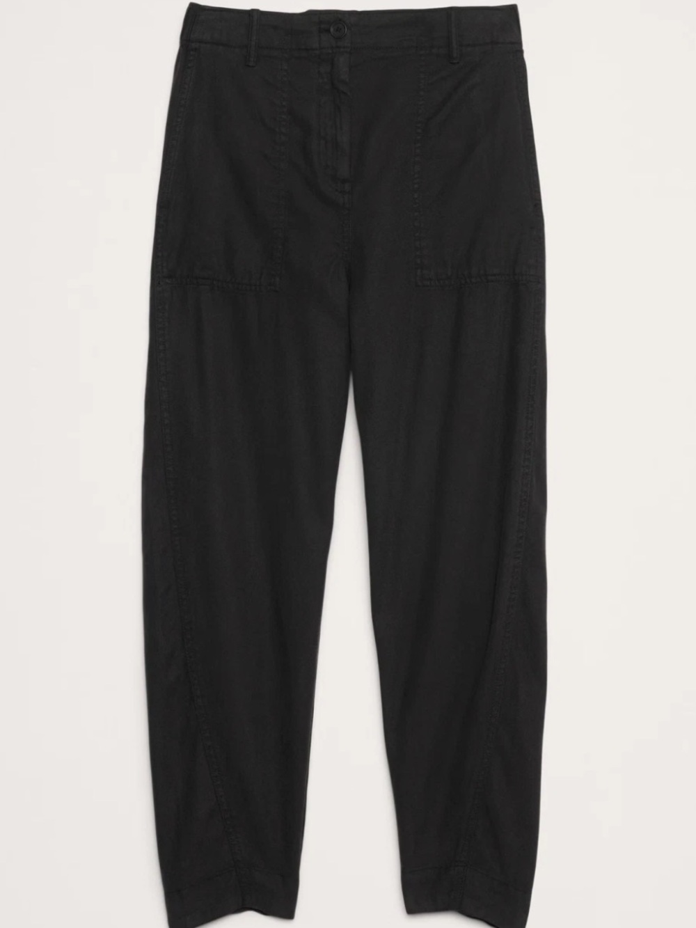 Banana Republic SUPER-SOFT SOMA HIGH-RISE RELAXED BARREL LEG PANT black size M